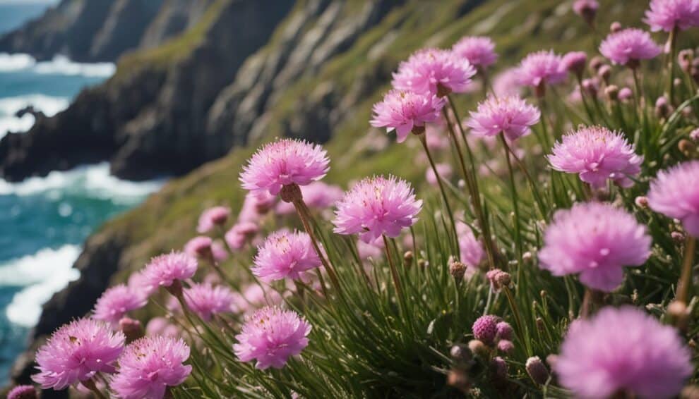Armeria Maritima Thriving With The Sea Thrift Plant